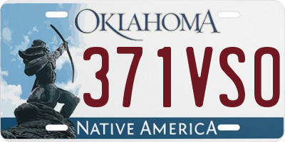 OK license plate 371VSO