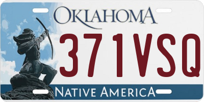 OK license plate 371VSQ