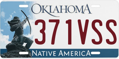 OK license plate 371VSS