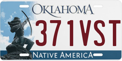 OK license plate 371VST