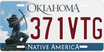 OK license plate 371VTG