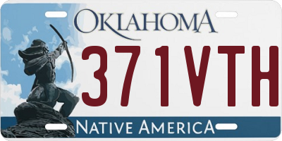 OK license plate 371VTH