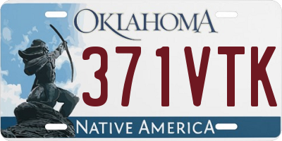 OK license plate 371VTK