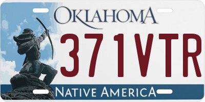 OK license plate 371VTR