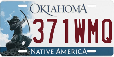 OK license plate 371WMQ