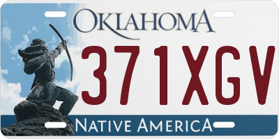 OK license plate 371XGV