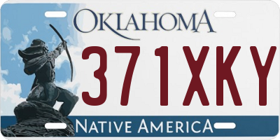 OK license plate 371XKY