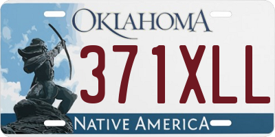 OK license plate 371XLL