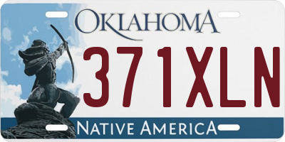 OK license plate 371XLN