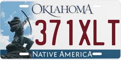 OK license plate 371XLT
