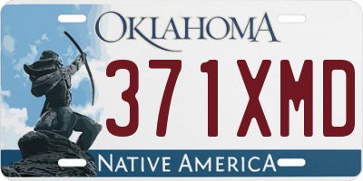 OK license plate 371XMD