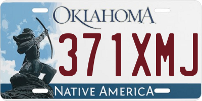 OK license plate 371XMJ