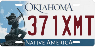 OK license plate 371XMT