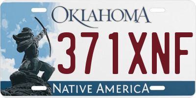 OK license plate 371XNF