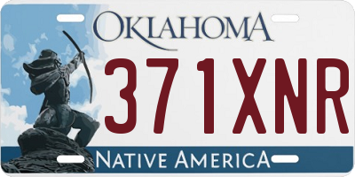 OK license plate 371XNR