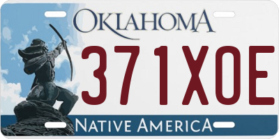 OK license plate 371XOE