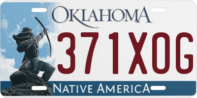 OK license plate 371XOG
