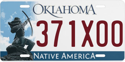 OK license plate 371XOO