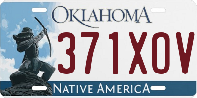 OK license plate 371XOV