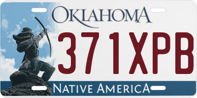 OK license plate 371XPB