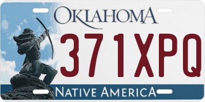 OK license plate 371XPQ