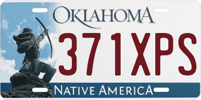 OK license plate 371XPS