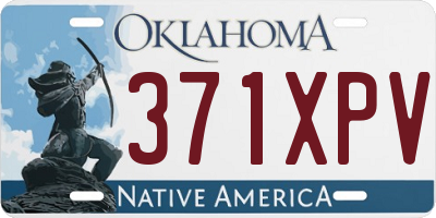 OK license plate 371XPV