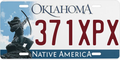 OK license plate 371XPX