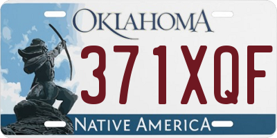OK license plate 371XQF