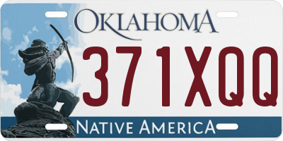 OK license plate 371XQQ