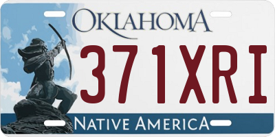 OK license plate 371XRI