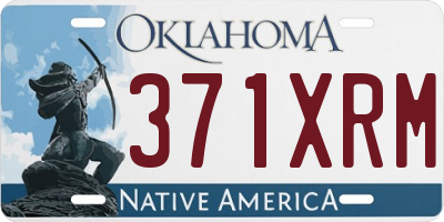 OK license plate 371XRM