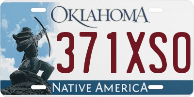 OK license plate 371XSO