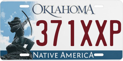 OK license plate 371XXP
