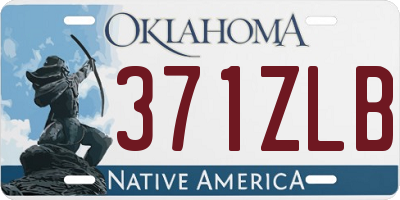 OK license plate 371ZLB