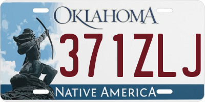 OK license plate 371ZLJ