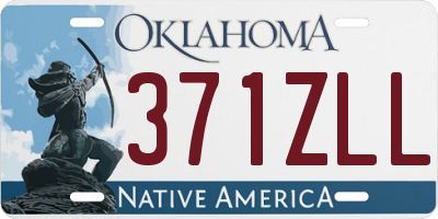 OK license plate 371ZLL