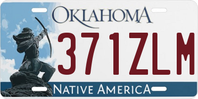 OK license plate 371ZLM