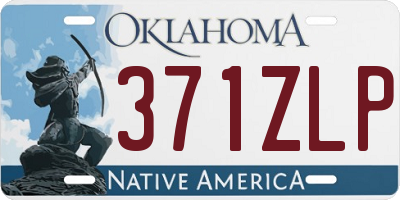 OK license plate 371ZLP