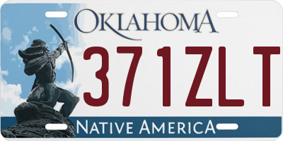 OK license plate 371ZLT