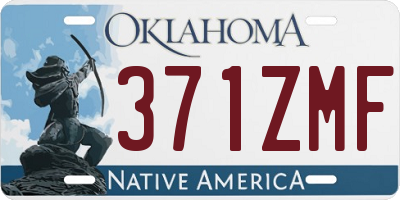 OK license plate 371ZMF