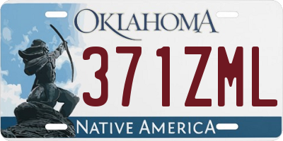 OK license plate 371ZML