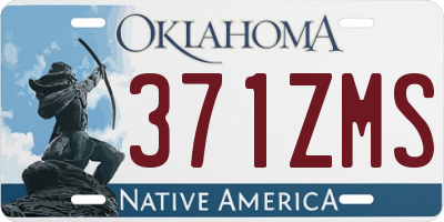 OK license plate 371ZMS