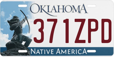 OK license plate 371ZPD