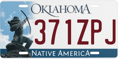 OK license plate 371ZPJ