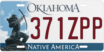OK license plate 371ZPP