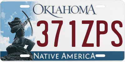 OK license plate 371ZPS