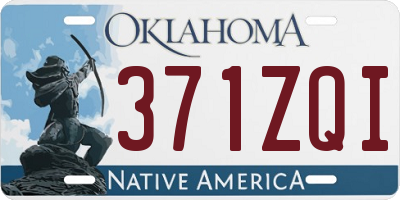 OK license plate 371ZQI