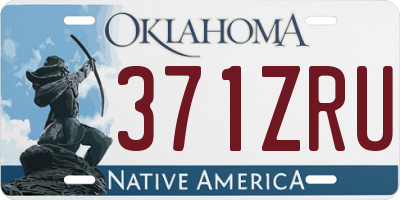 OK license plate 371ZRU