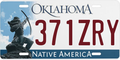 OK license plate 371ZRY